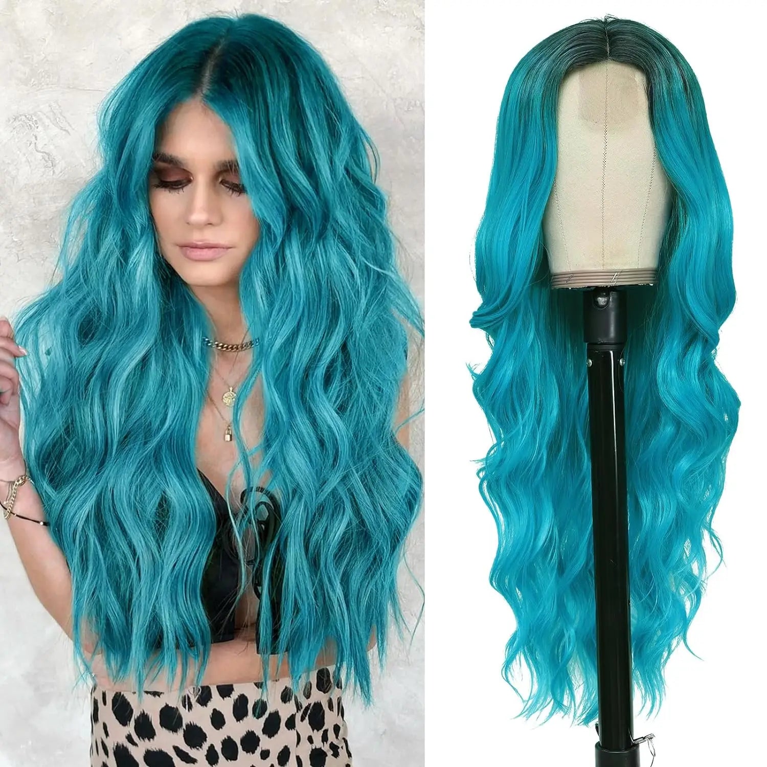 Synthetic Long Lace Hair