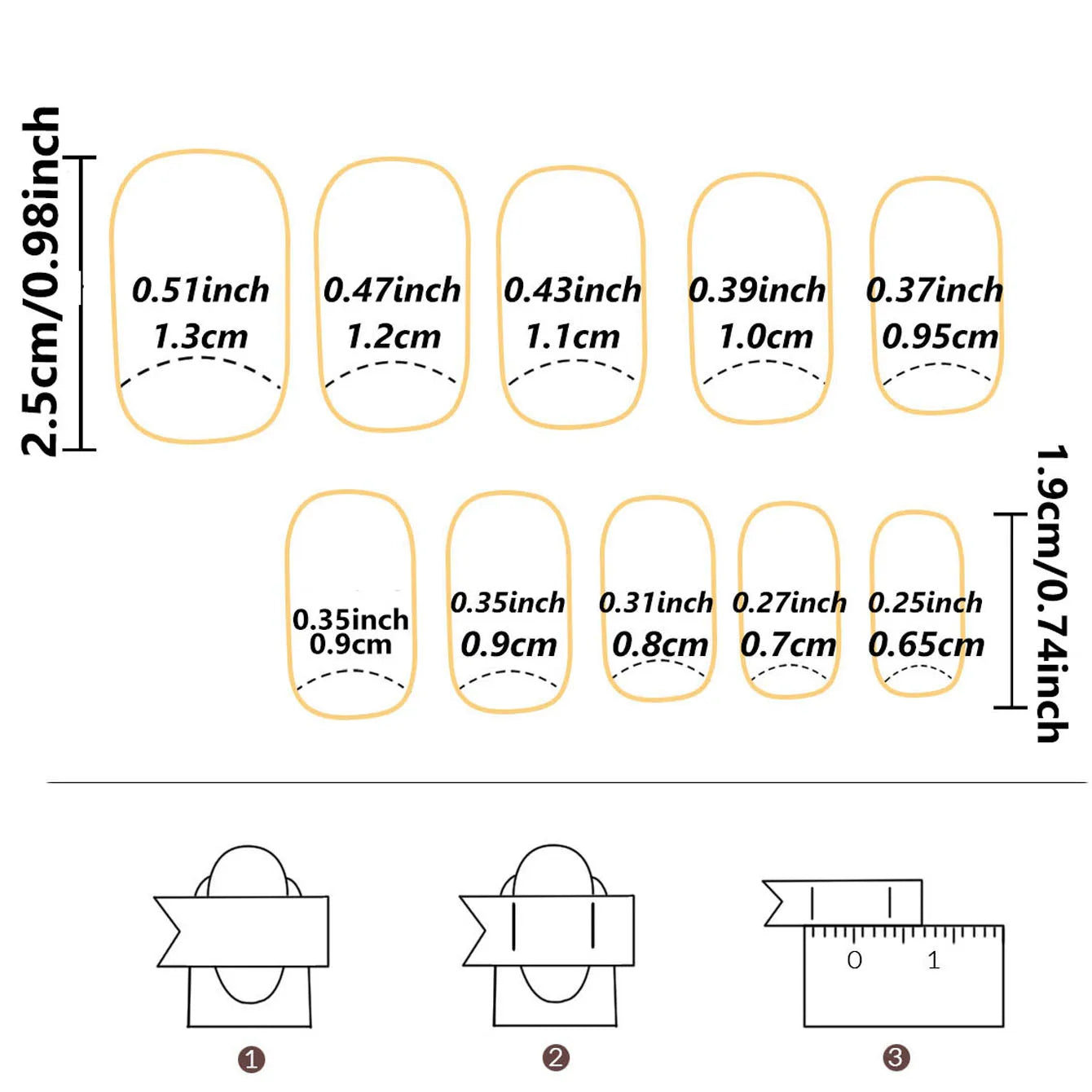 24pcs/set short square