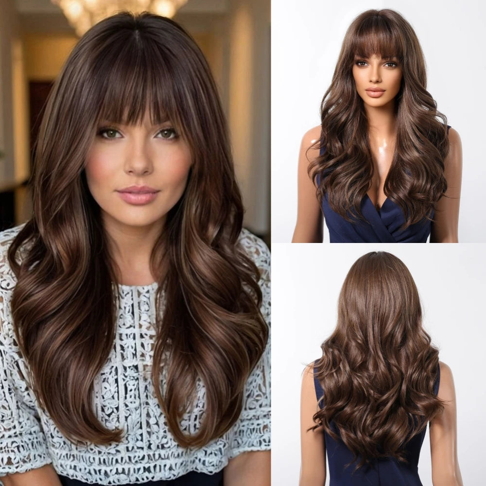 Brown Wavy Wigs