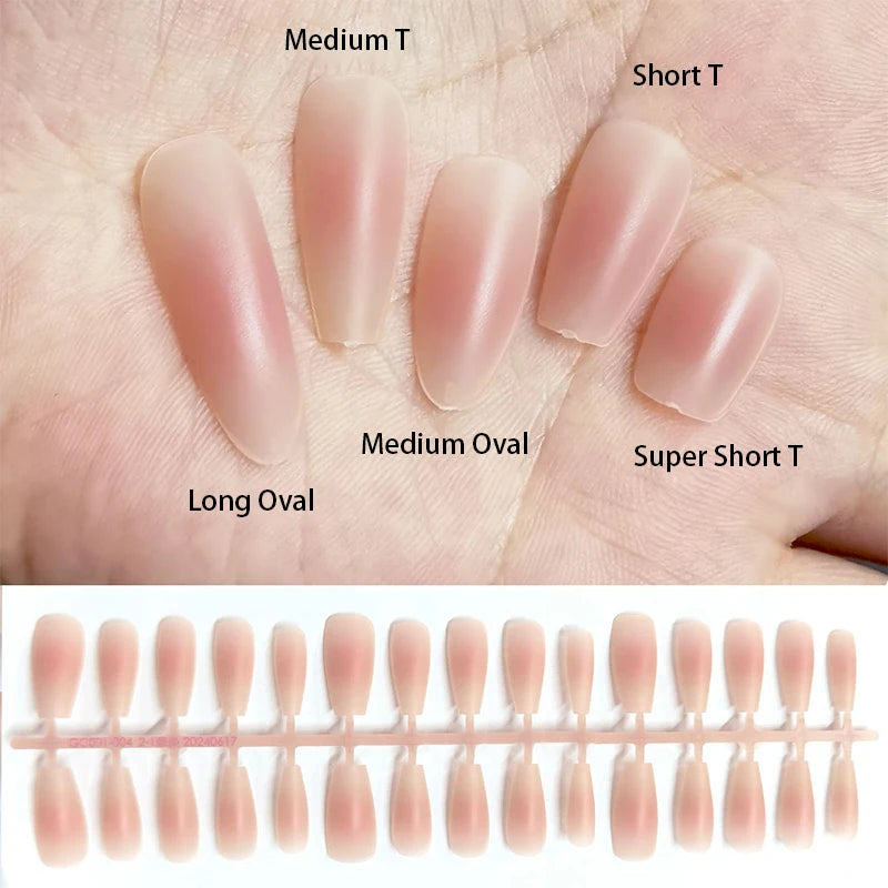 30Pcs Matte Nude Fake