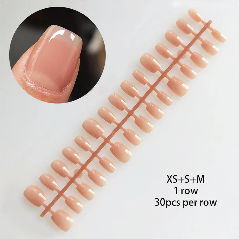 30Pcs Matte Nude Fake