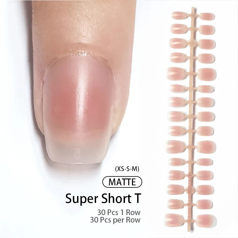 30Pcs Matte Nude Fake