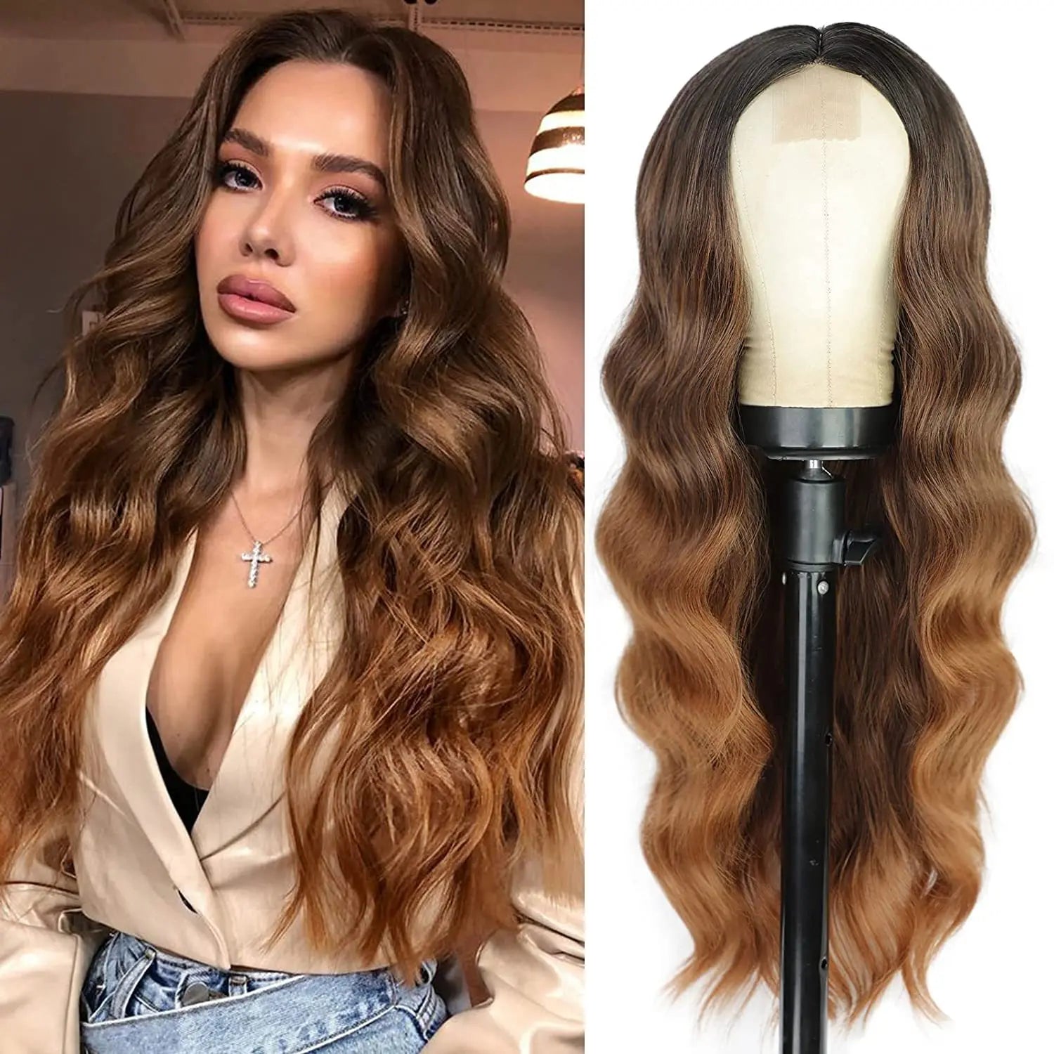 Synthetic Long Lace Hair