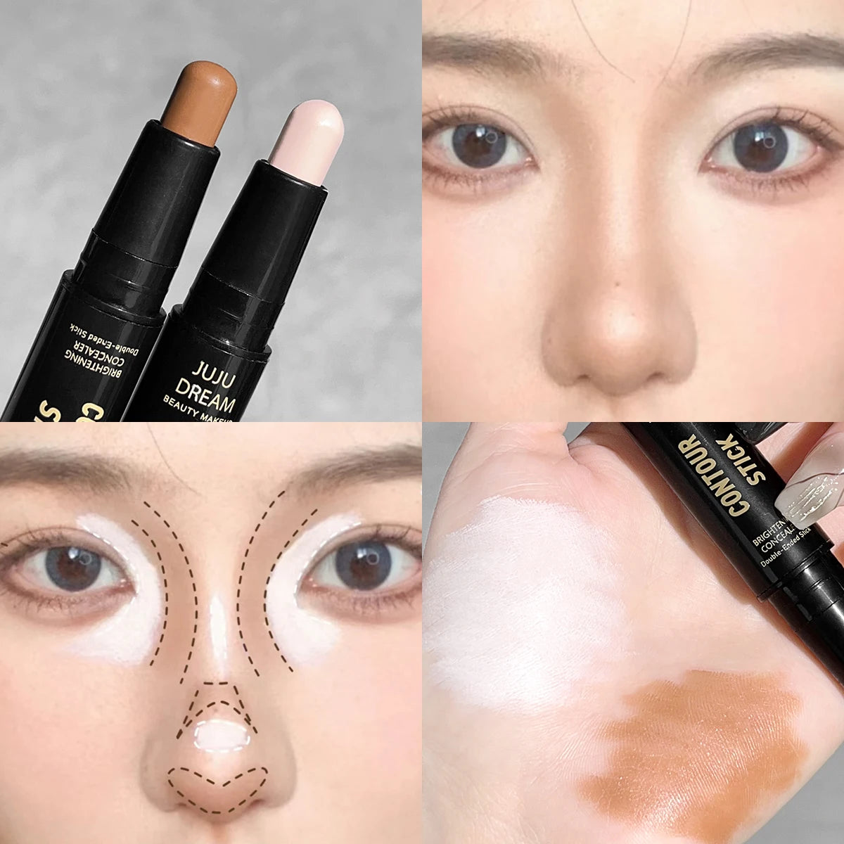 Dual-ended contour stick