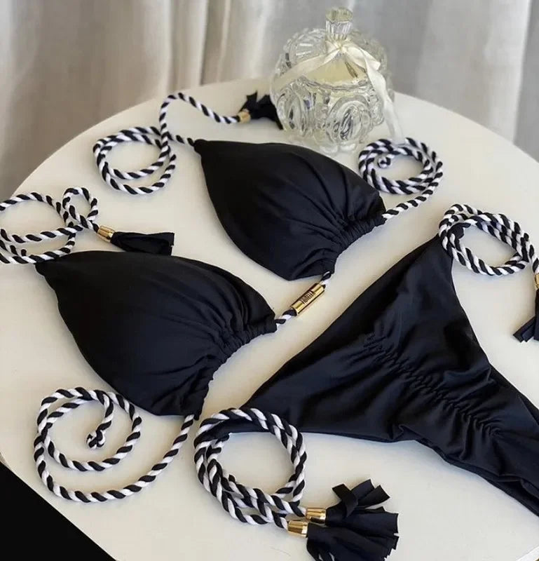 New Women Bikini Backless Rope