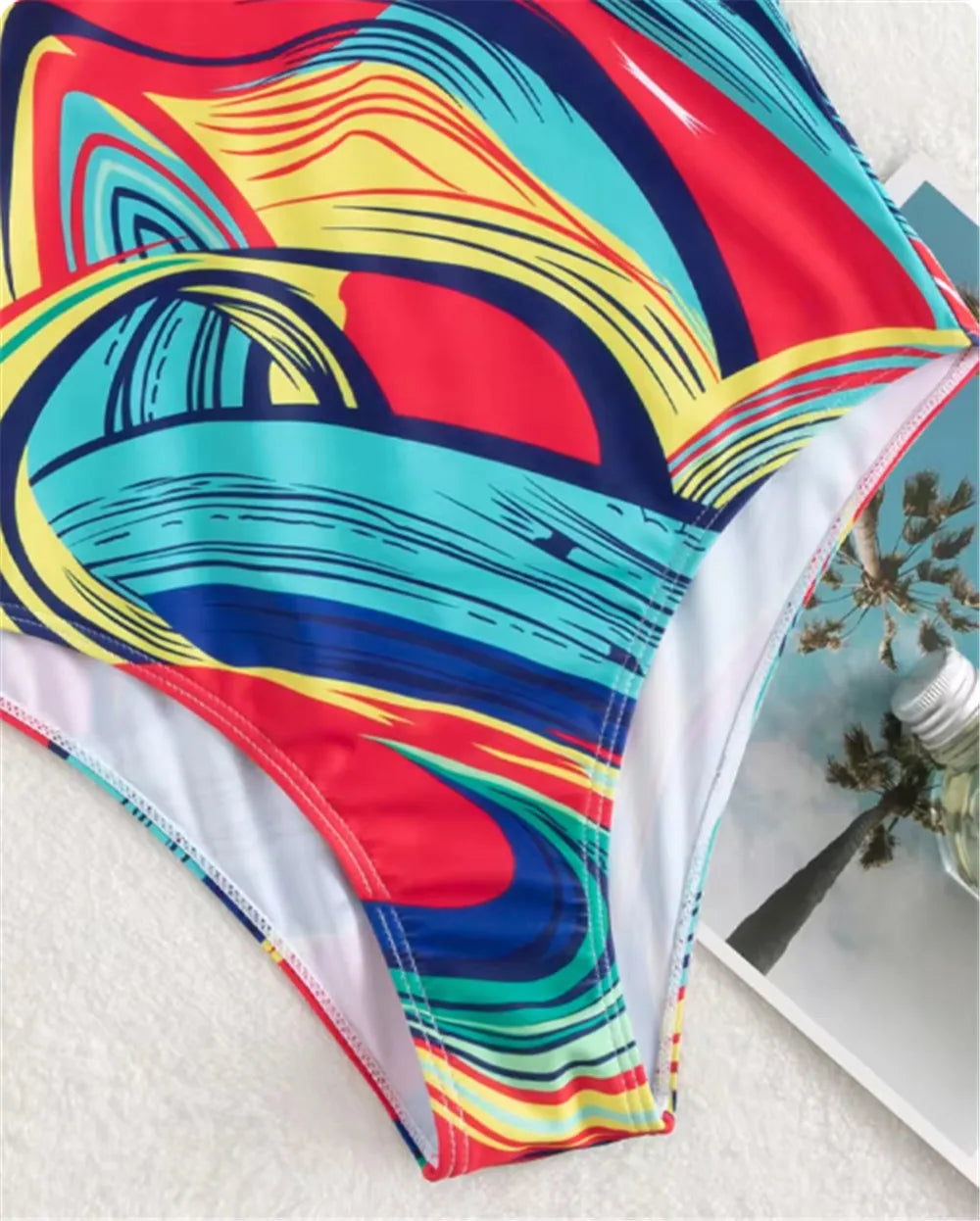 Vigoashely 2025 Sexy Print Strapped Swimwear