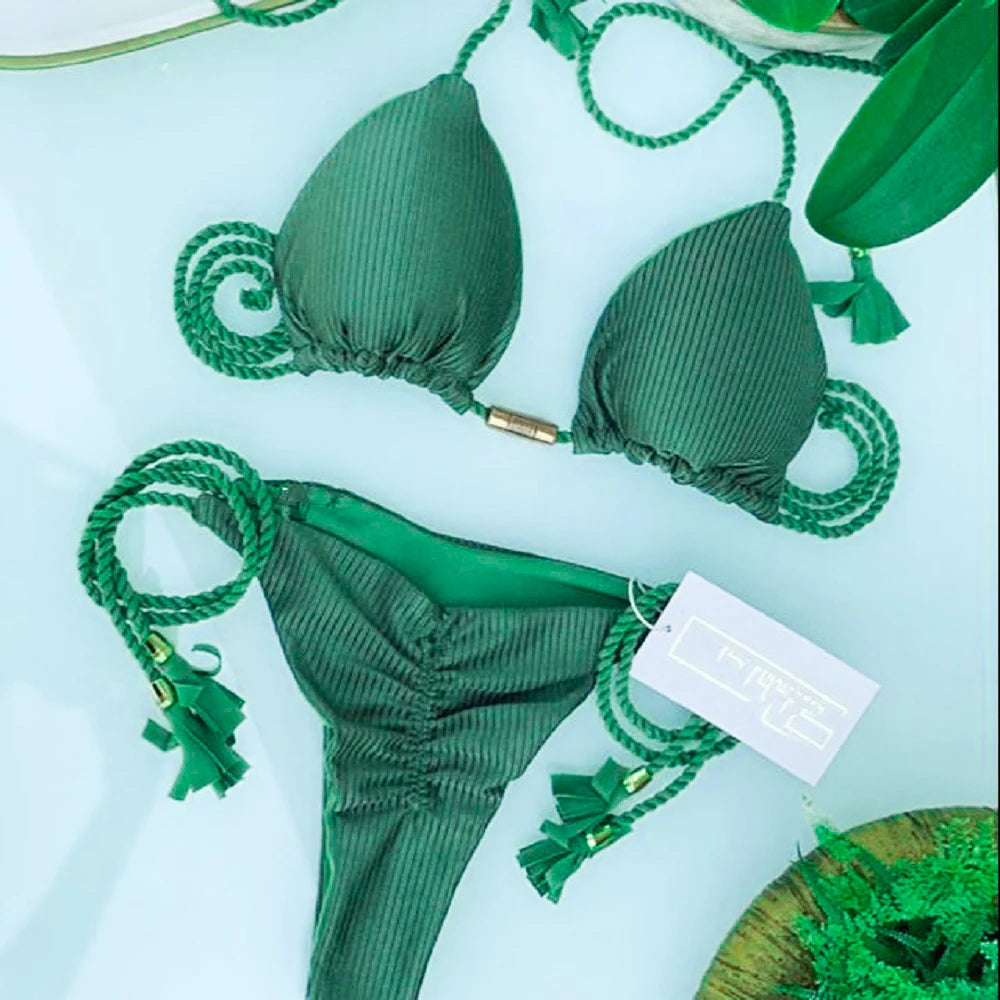 Adjustable Bandage Bikini Set