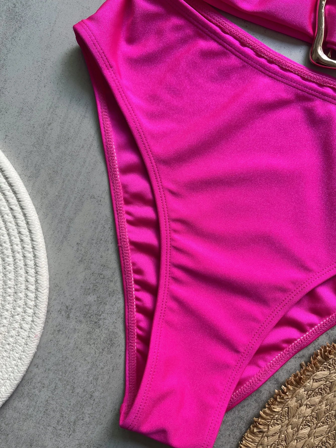 3 Colors Sexy Metal Rings Cut Out Women Swimwear