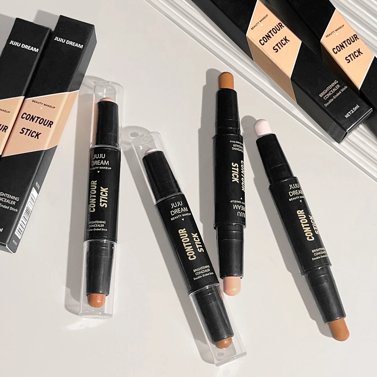 Dual-ended contour stick