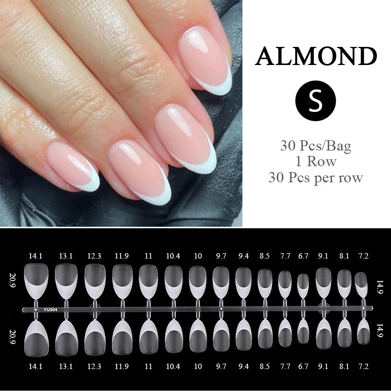 30Pcs Matte Nude Fake