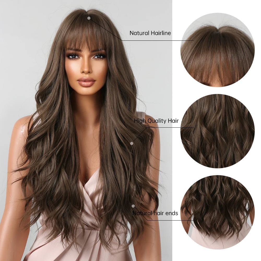 Brown Wavy Wigs