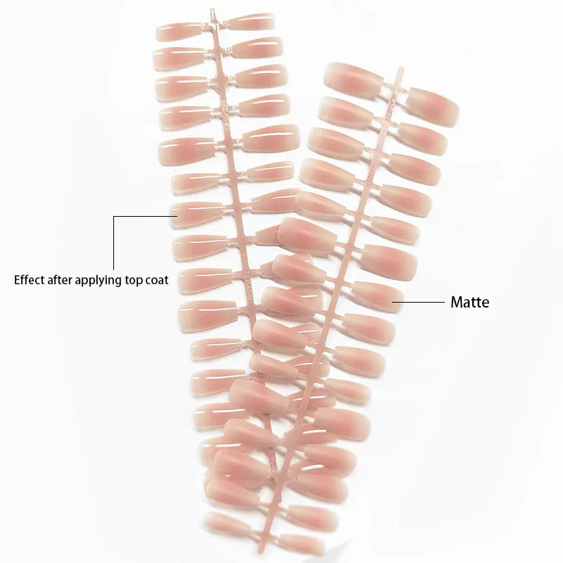 30Pcs Matte Nude Fake