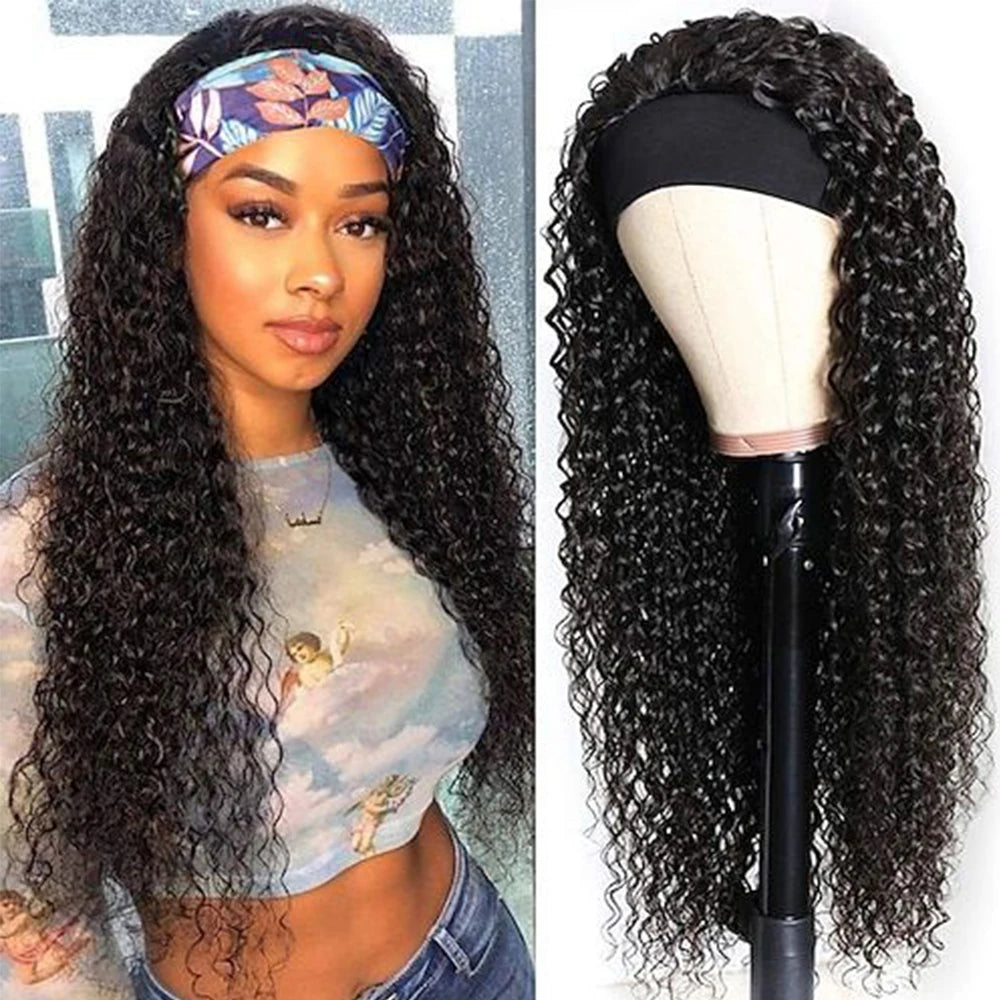 Headband Wig Human Hair
