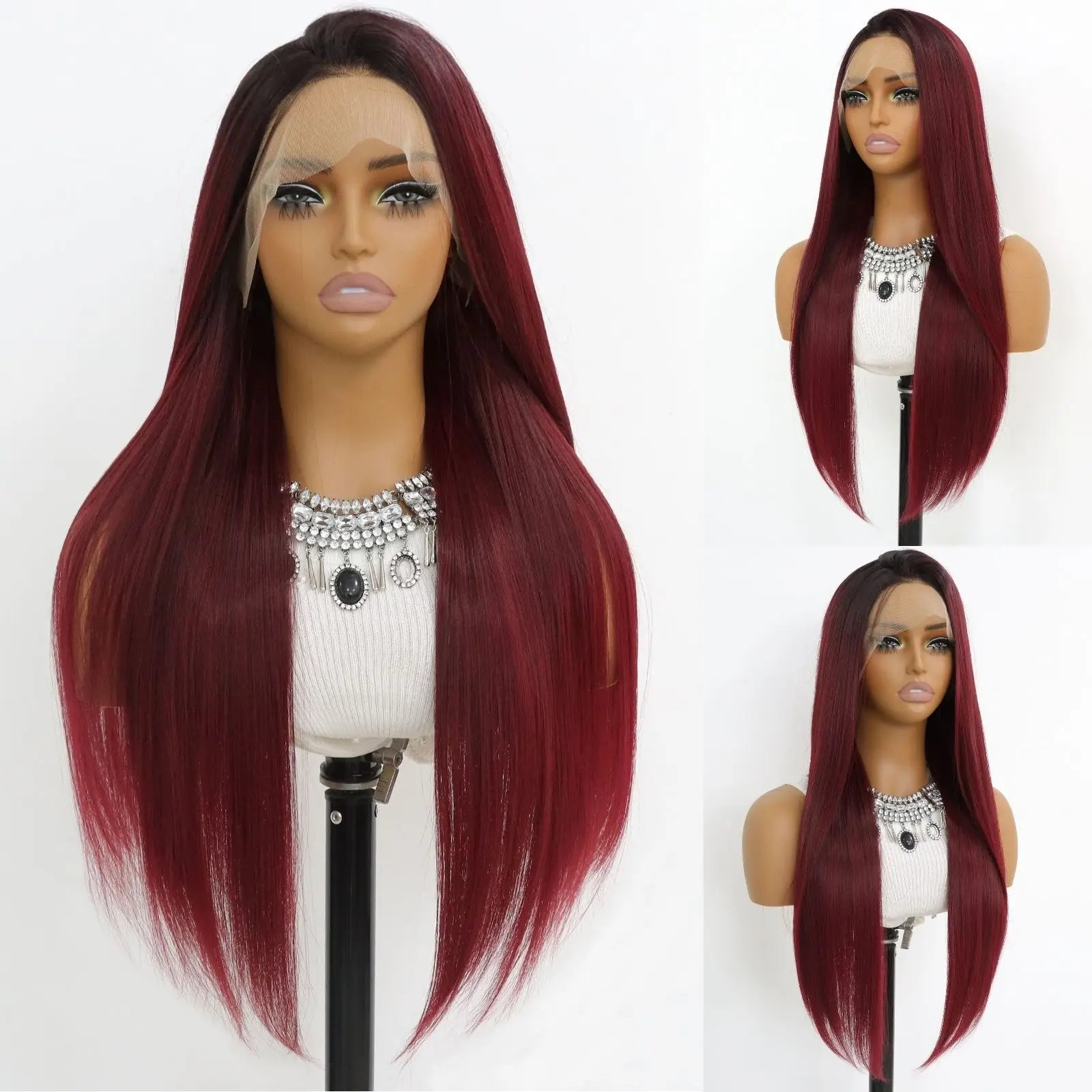 Burgundy Lace Front Wig