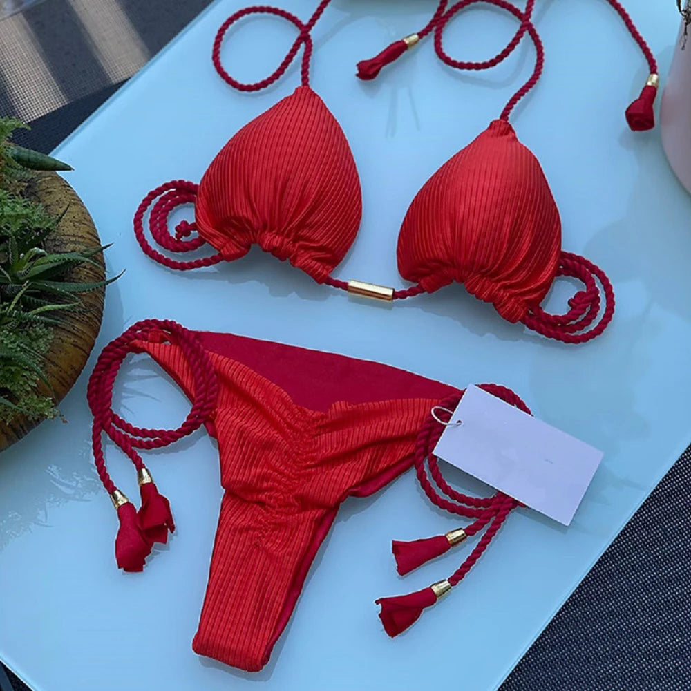 Adjustable Bandage Bikini Set