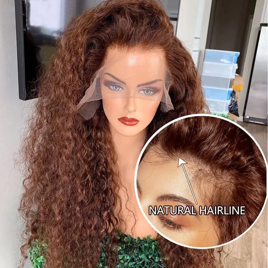 Chocolate Brown Curly