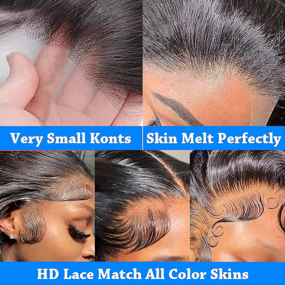 Density Body Wave Black Wigs