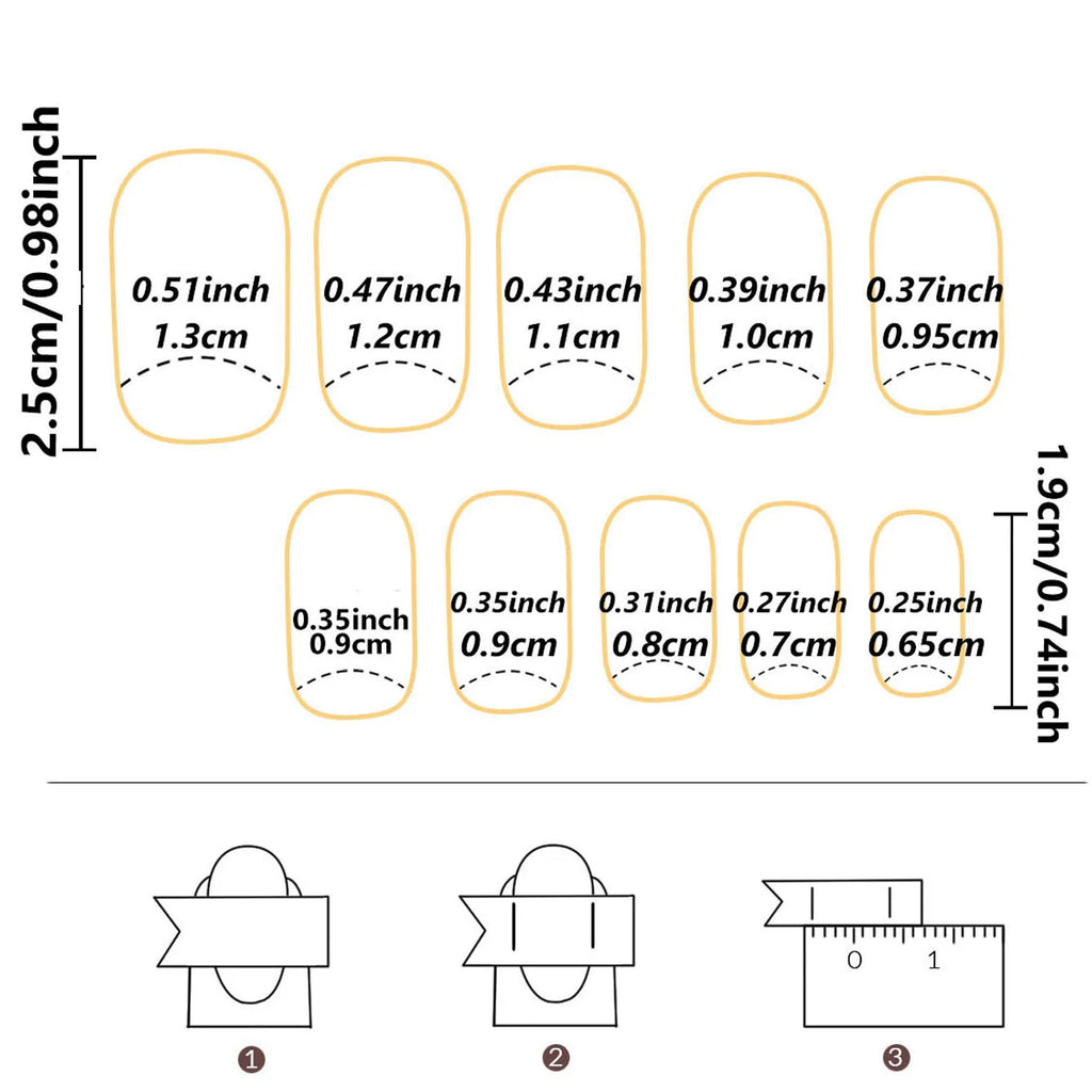 24pcs/set short square