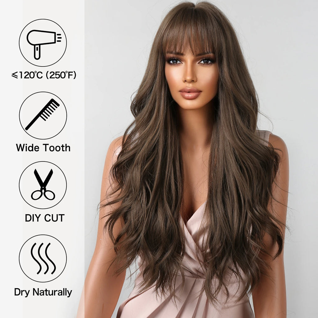 Brown Wavy Wigs