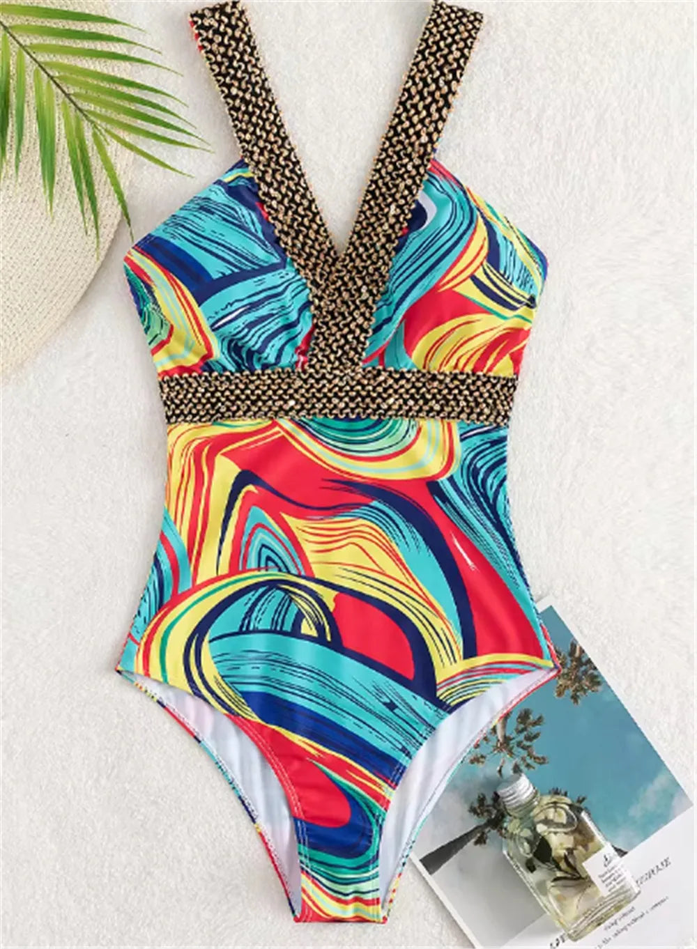 Vigoashely 2025 Sexy Print Strapped Swimwear