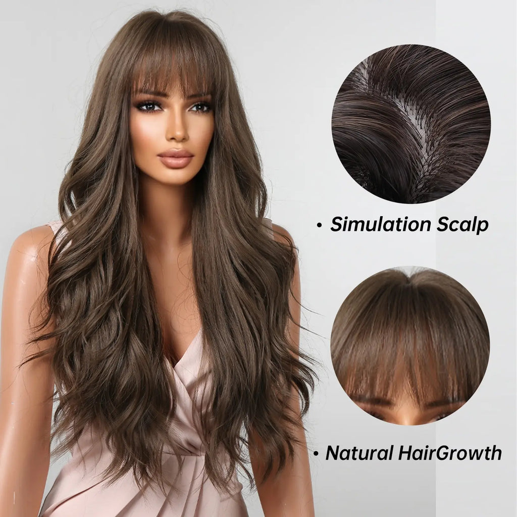 Brown Wavy Wigs