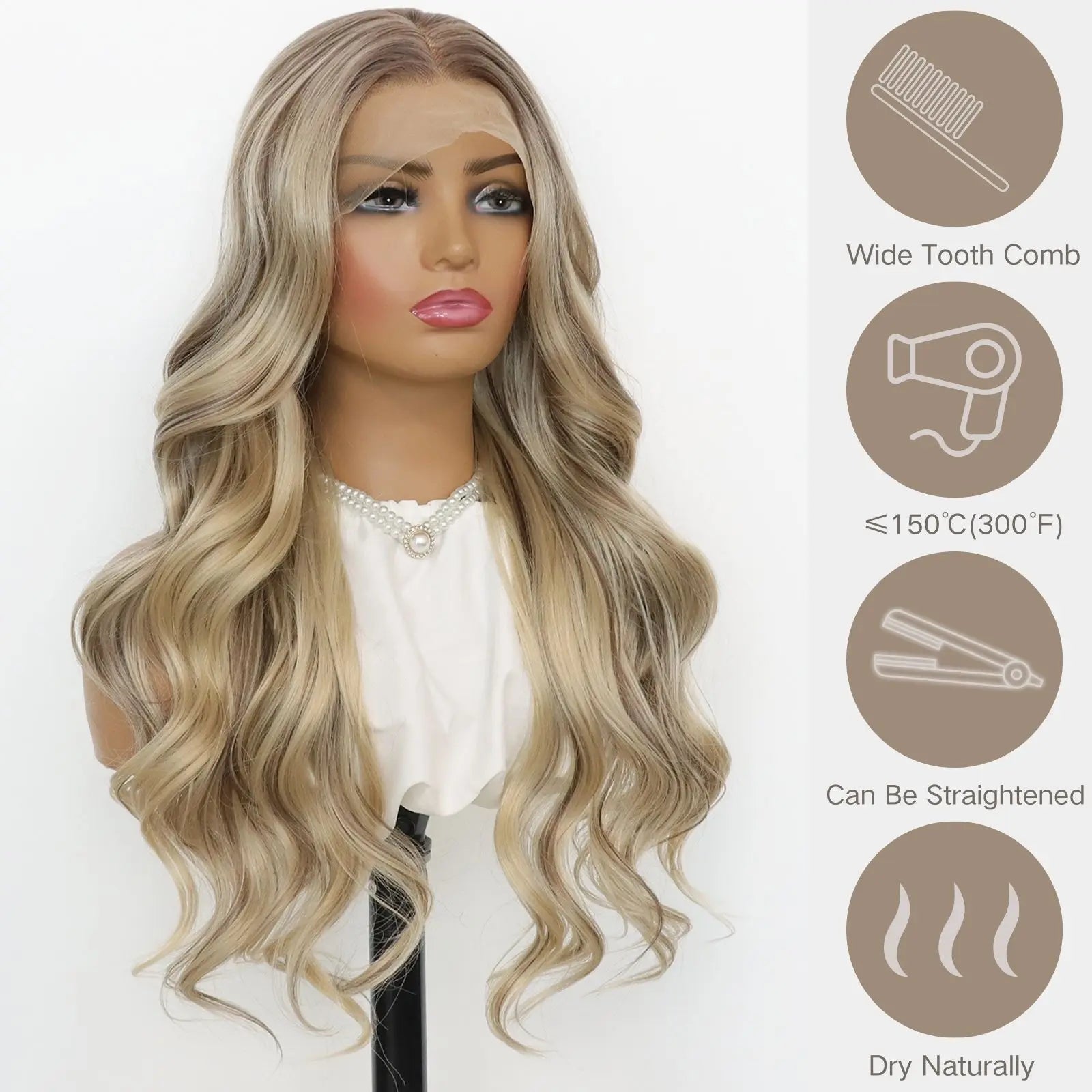 Blonde Highlight Lace Front Wig