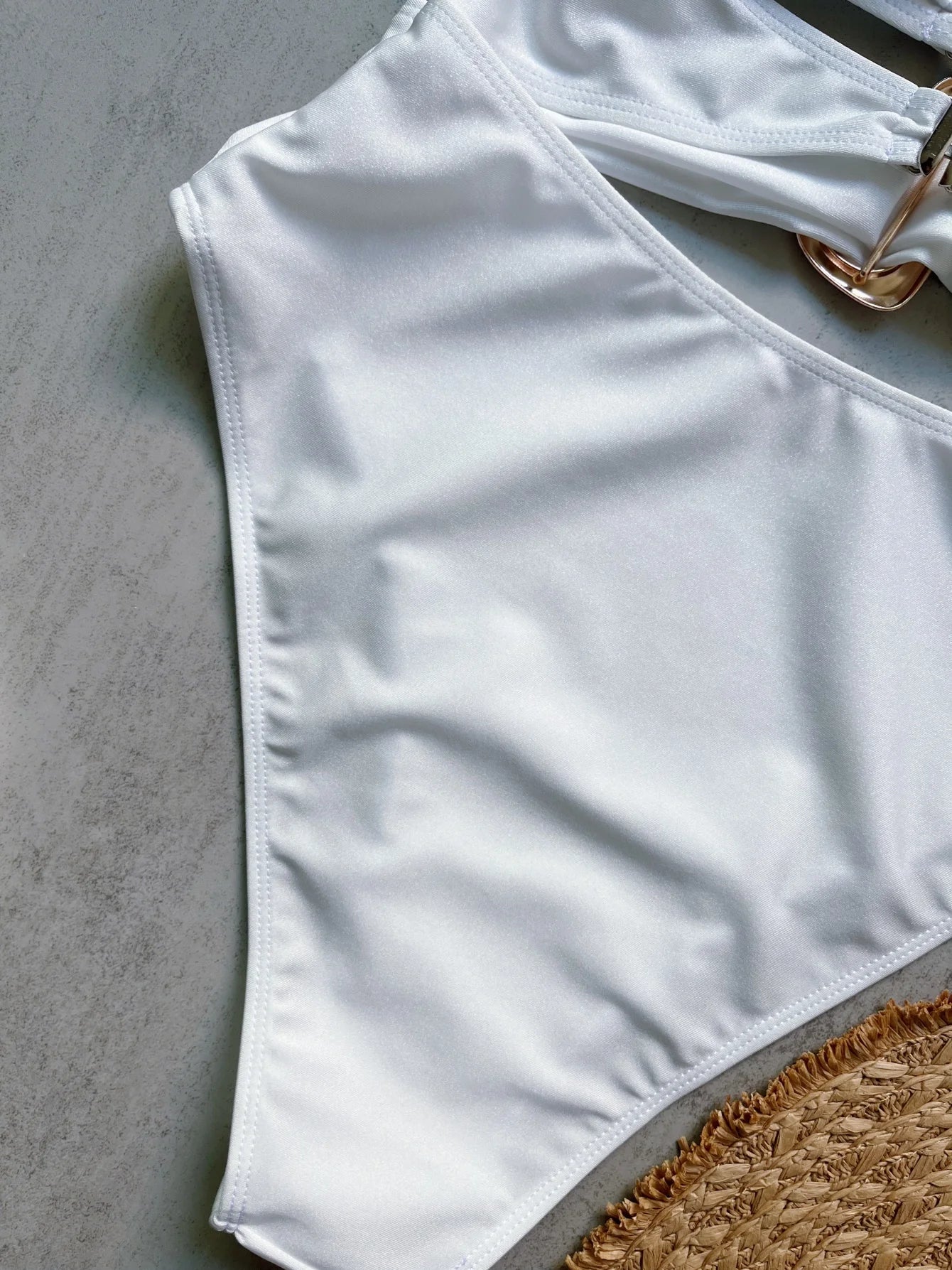 3 Colors Sexy Metal Rings Cut Out Women Swimwear