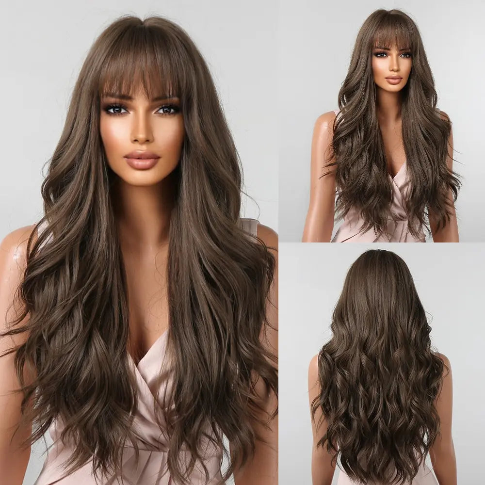 Brown Wavy Wigs