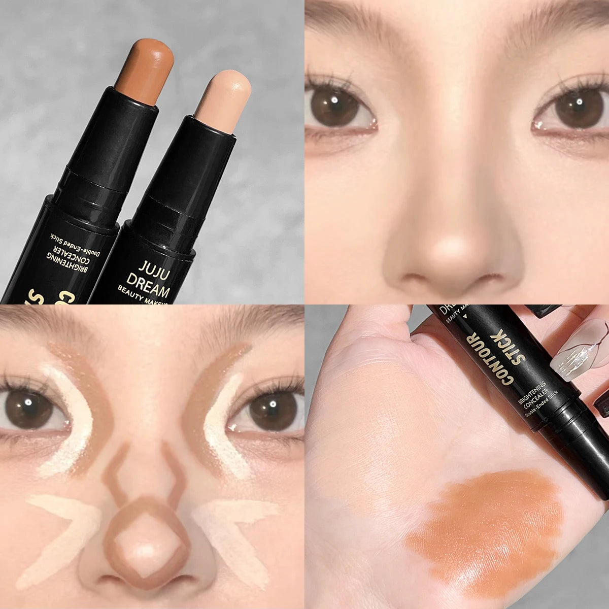 Dual-ended contour stick