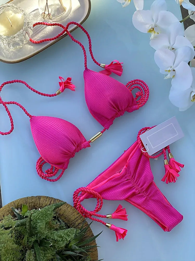 Adjustable Bandage Bikini Set