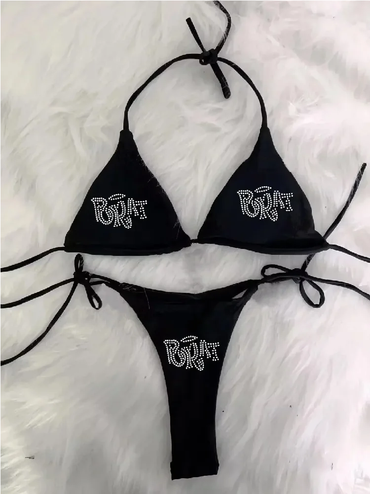 2000s Woman Punk New Beach Swimwear