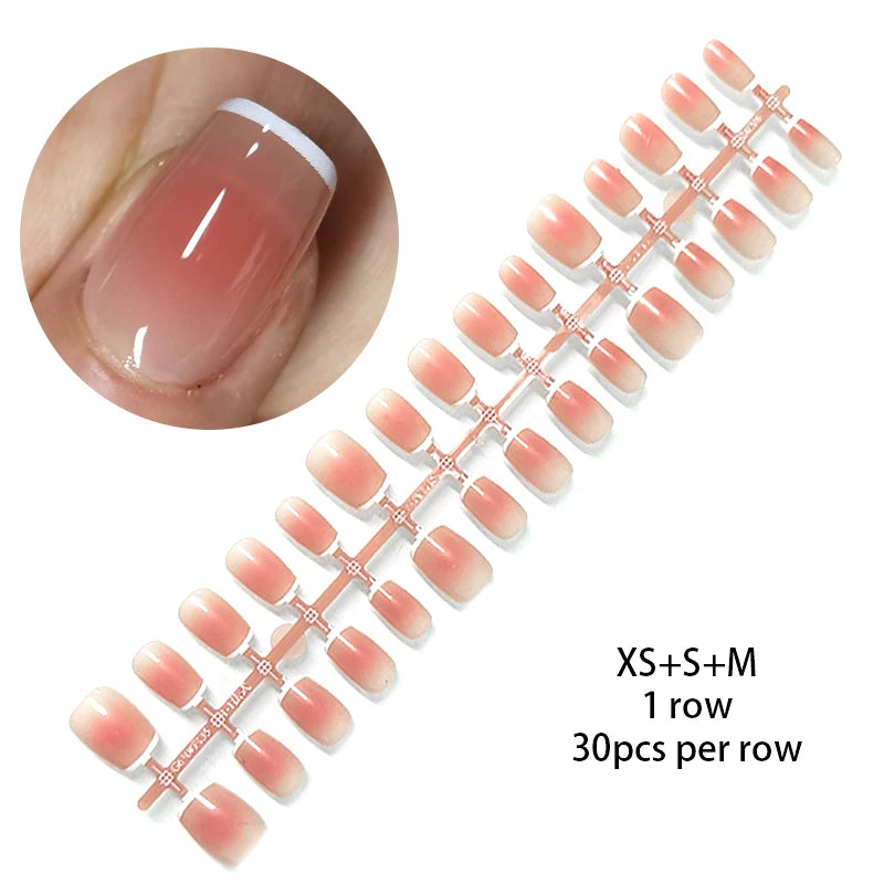 30Pcs Matte Nude Fake
