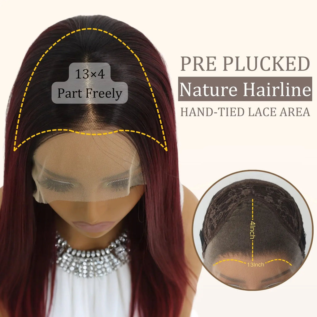 Burgundy Lace Front Wig
