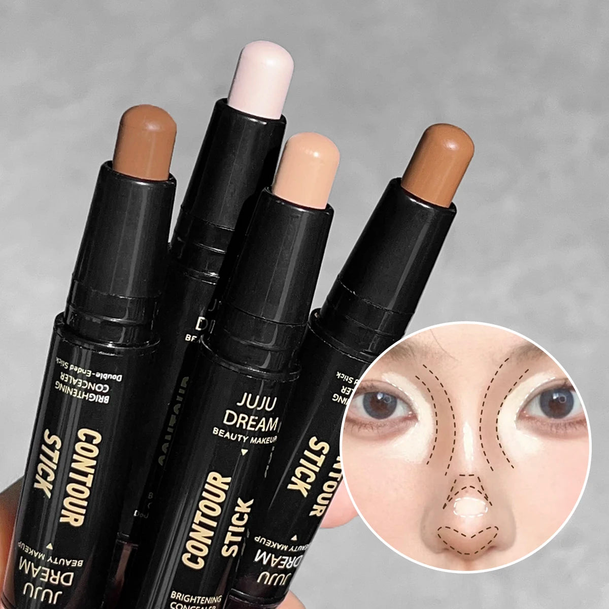Dual-ended contour stick