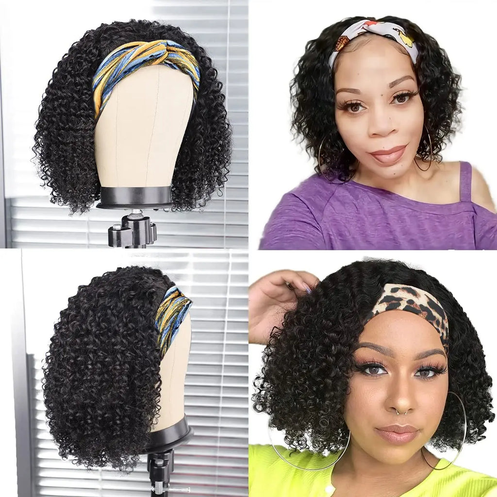 Headband Wig Human Hair