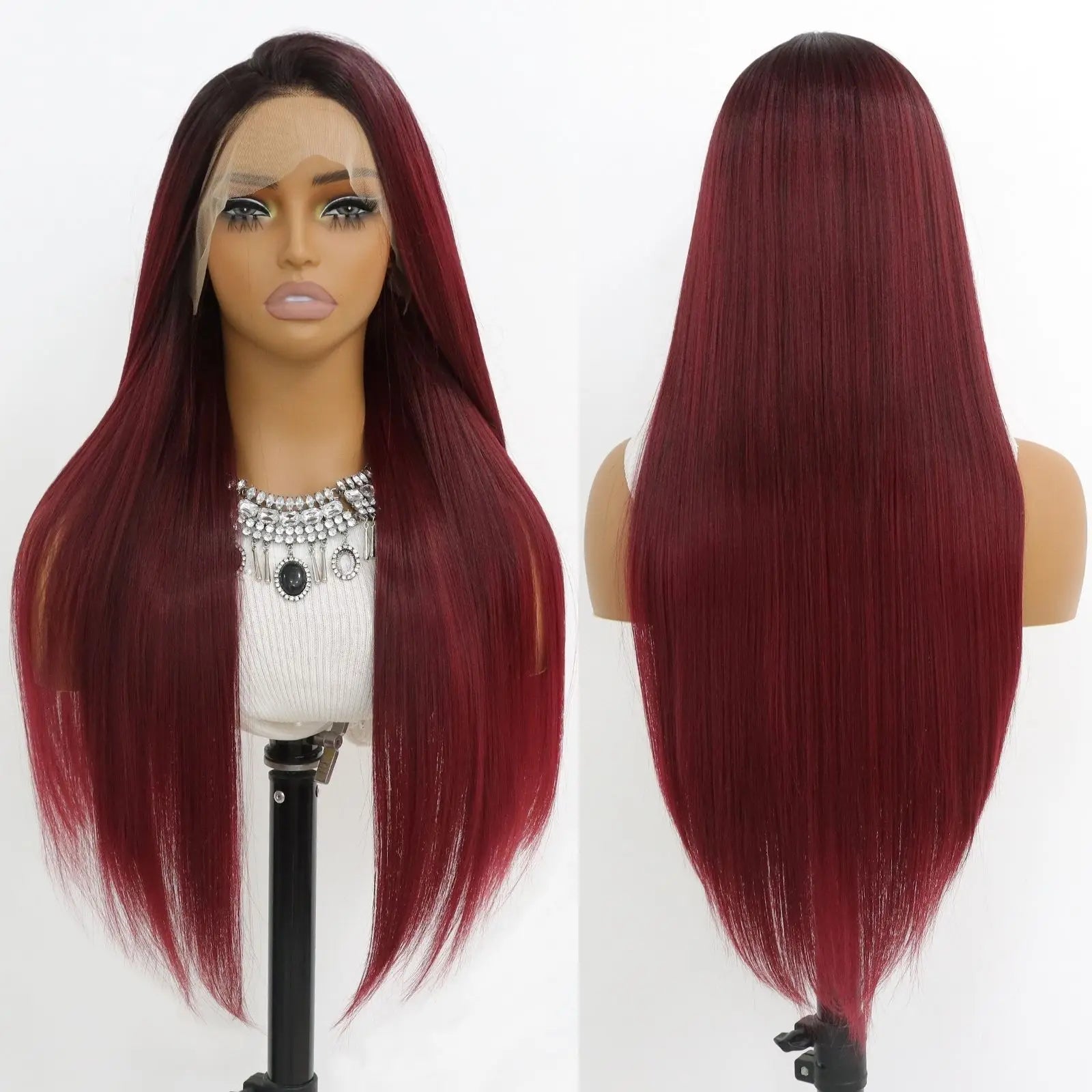 Burgundy Lace Front Wig