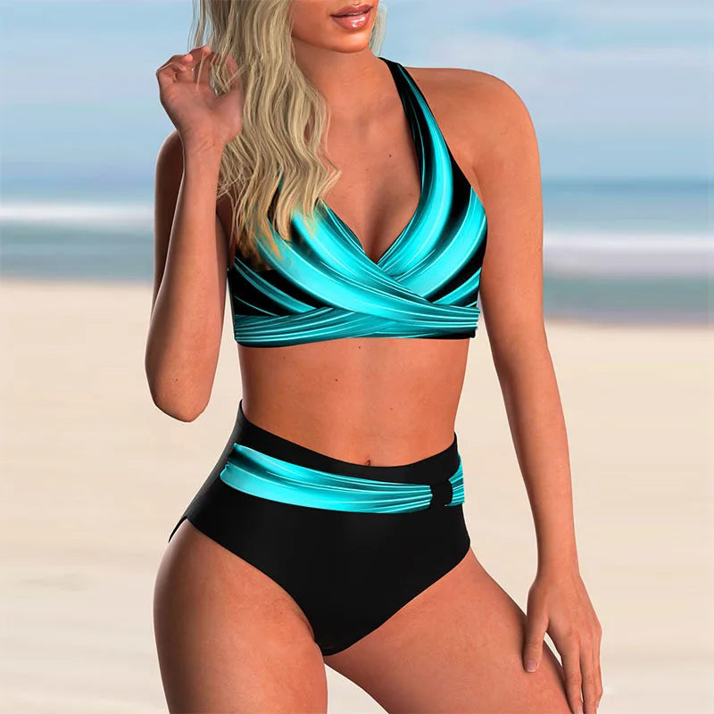 Push Up Bikinis Halter Swimsuit Women