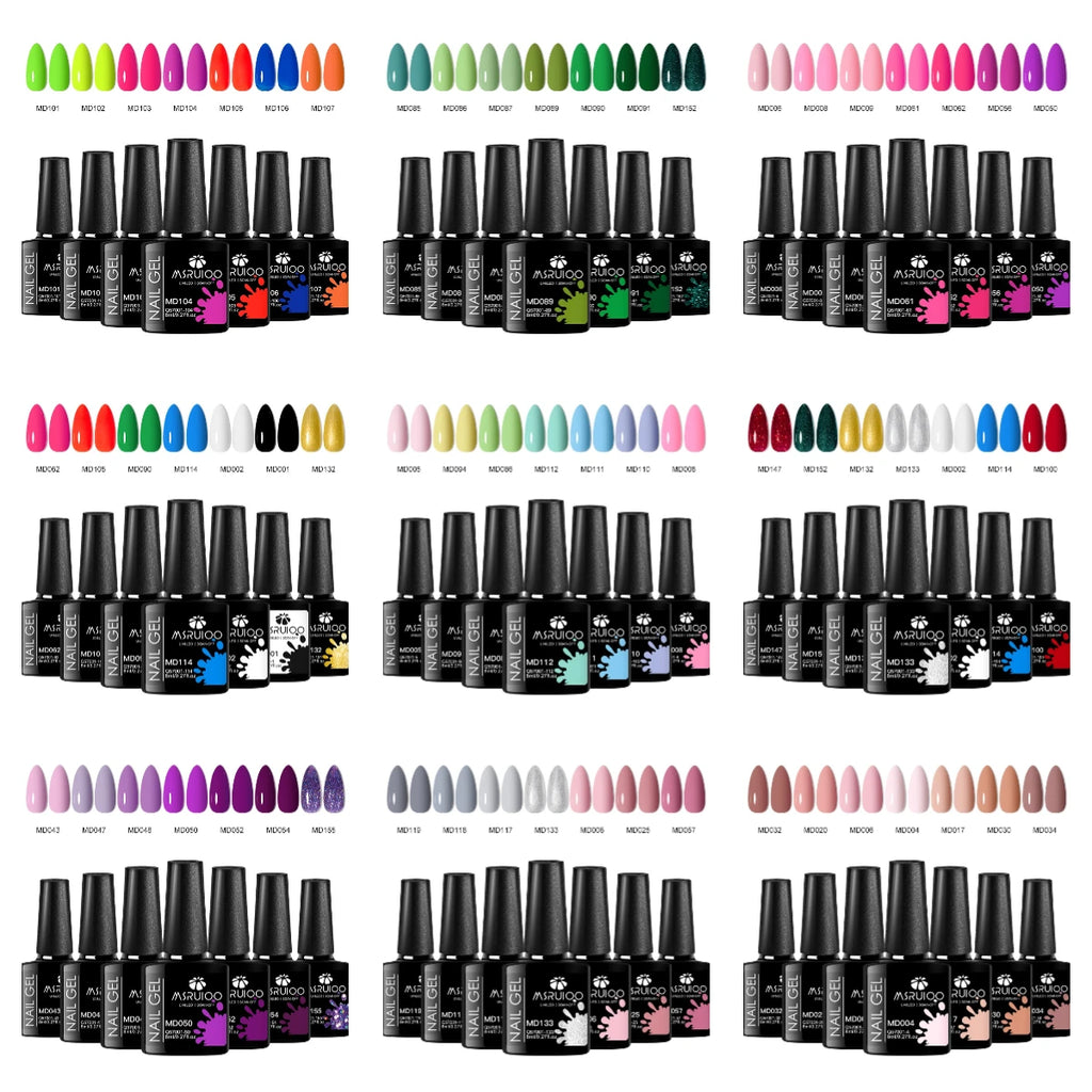 7pc Nail Gel Polish Set