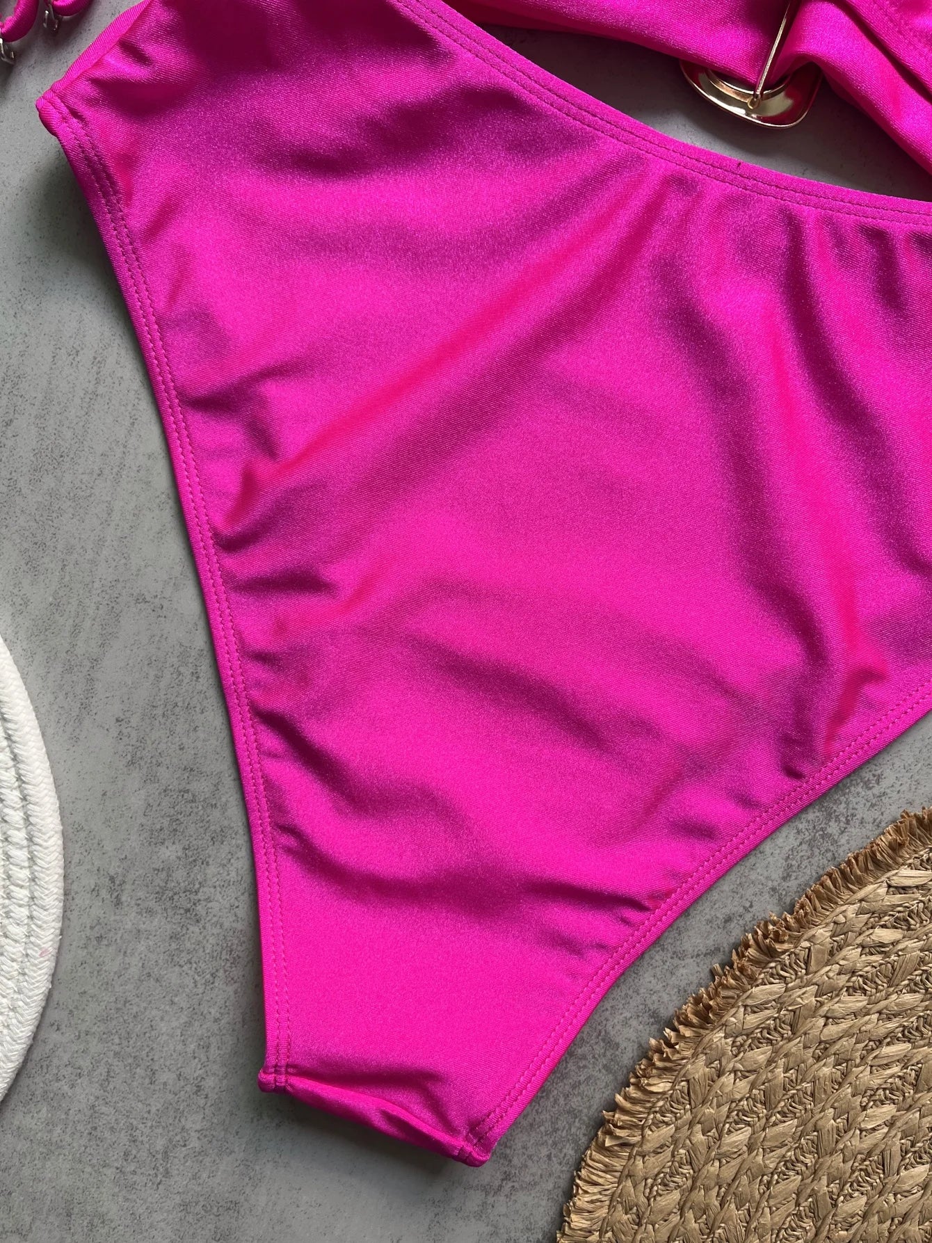 3 Colors Sexy Metal Rings Cut Out Women Swimwear