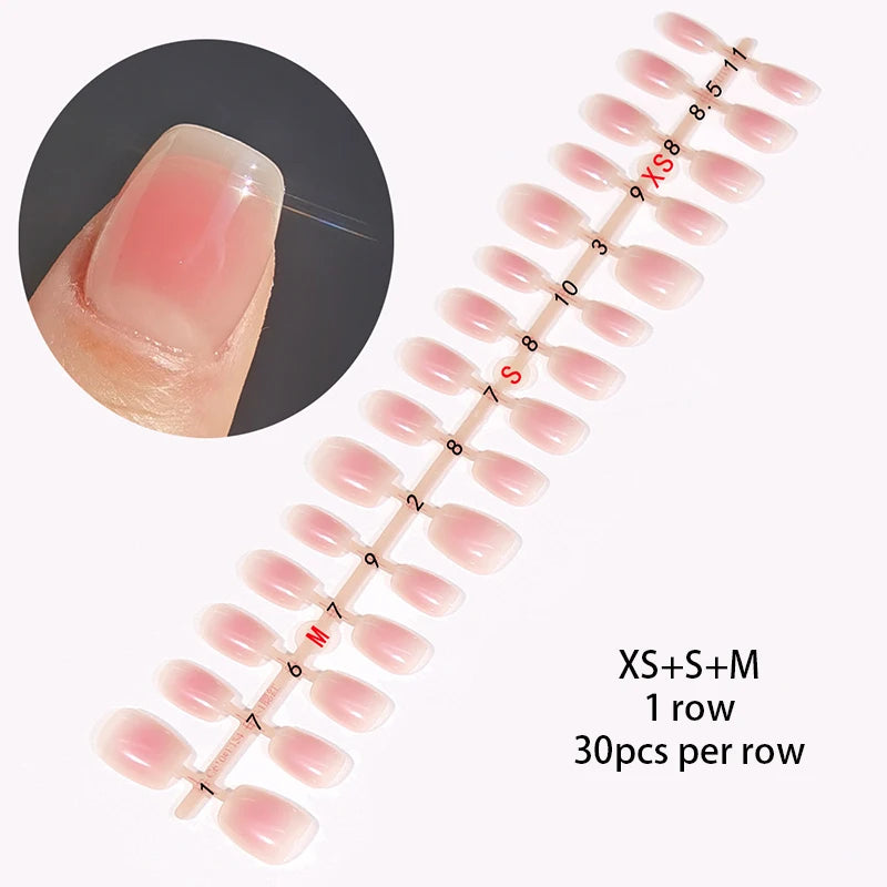 30Pcs Matte Nude Fake