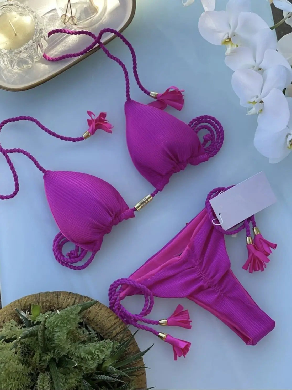 Adjustable Bandage Bikini Set